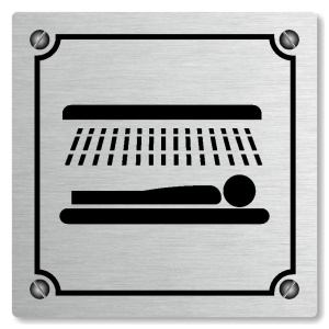 Solárium, 80x80mm, stříbrná, Kansas